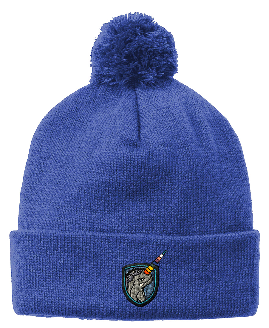 Solid Pom Pom Beanie