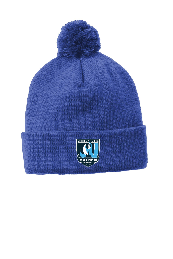 Solid Pom Pom Beanie