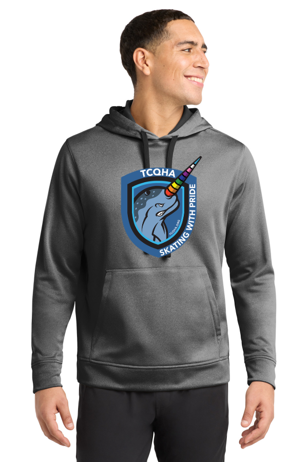 PosiCharge  Sport-Wick  Heather Fleece Hooded Pullover