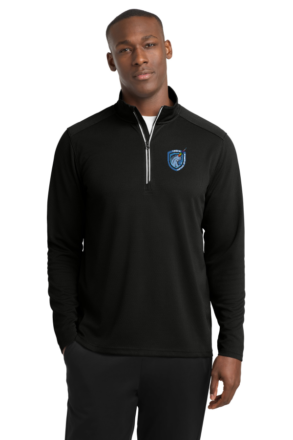 Sport-Wick Textured 1/4-Zip Pullover