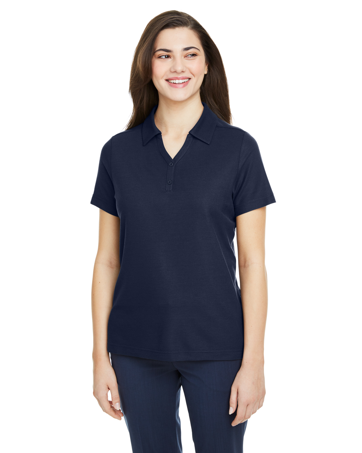CE112W Ladies Fusion ChromaSoft Pique Polo