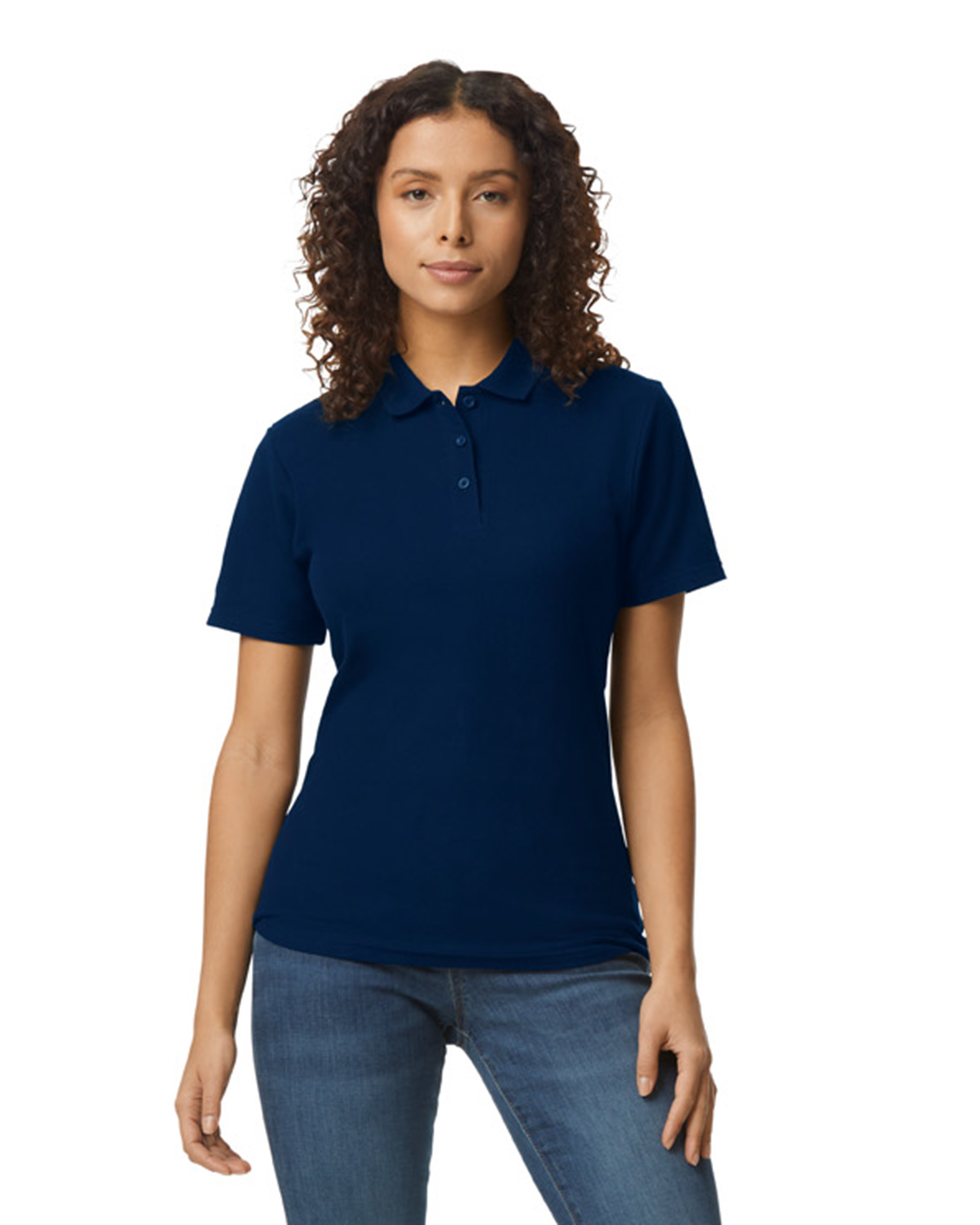 G648L Ladies Softstyle Double Pique Polo