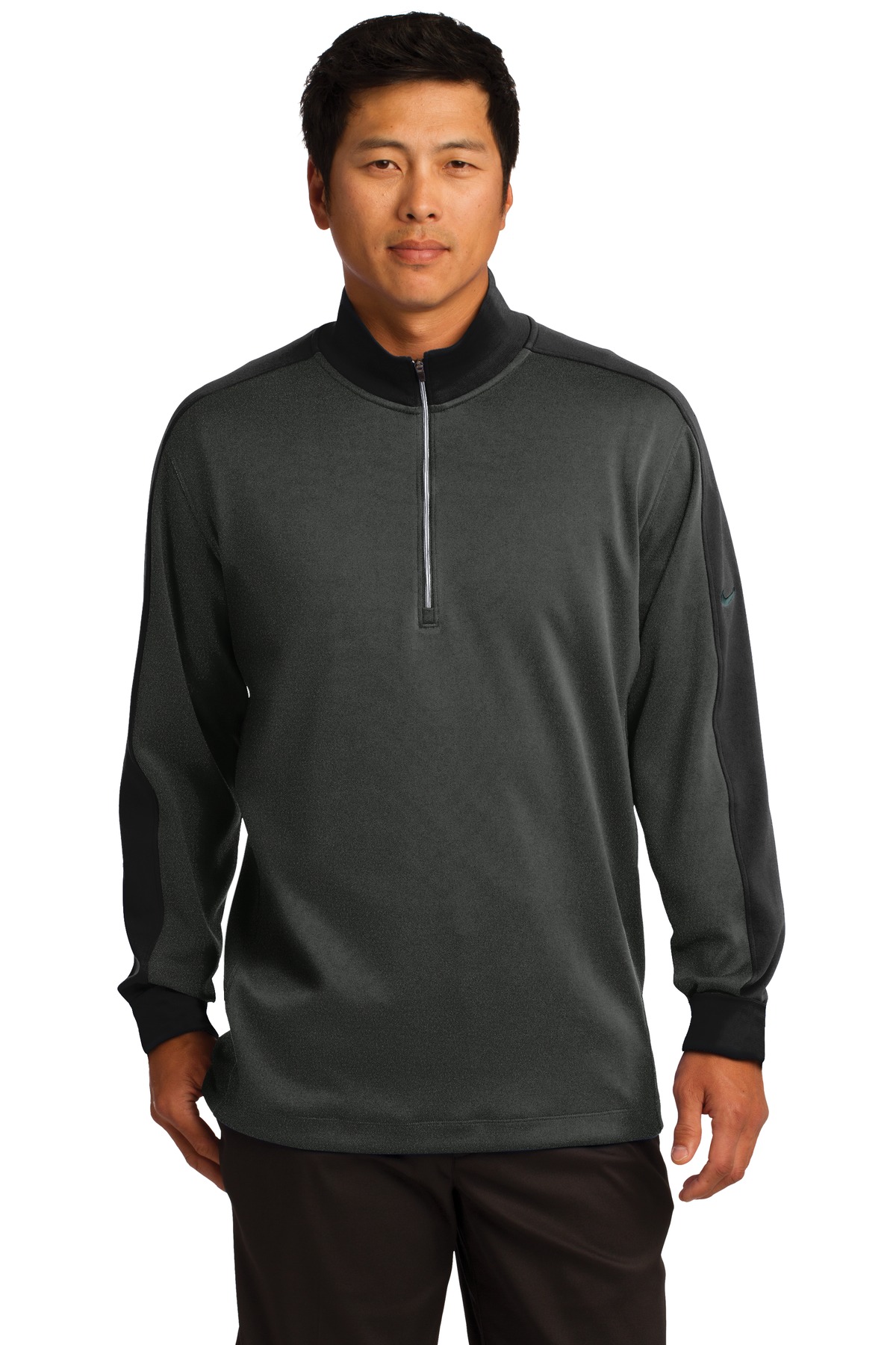 Nike Dri-Fit 1/2 Zip Cover-Up Athletic Grey/Heather Grey-578673