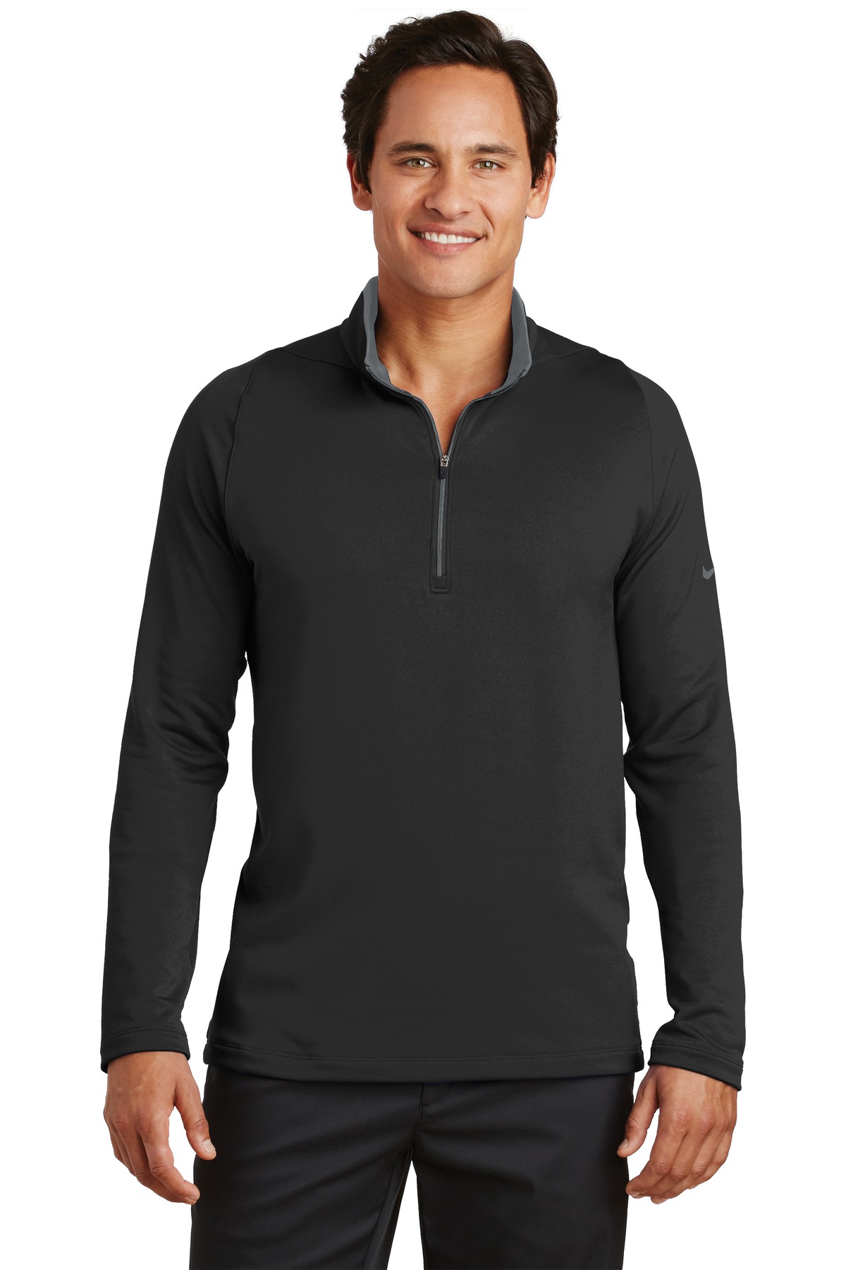 Nike Dri-Fit Stretch 1/2 Zip Cover Up Black/Dark Grey-779795