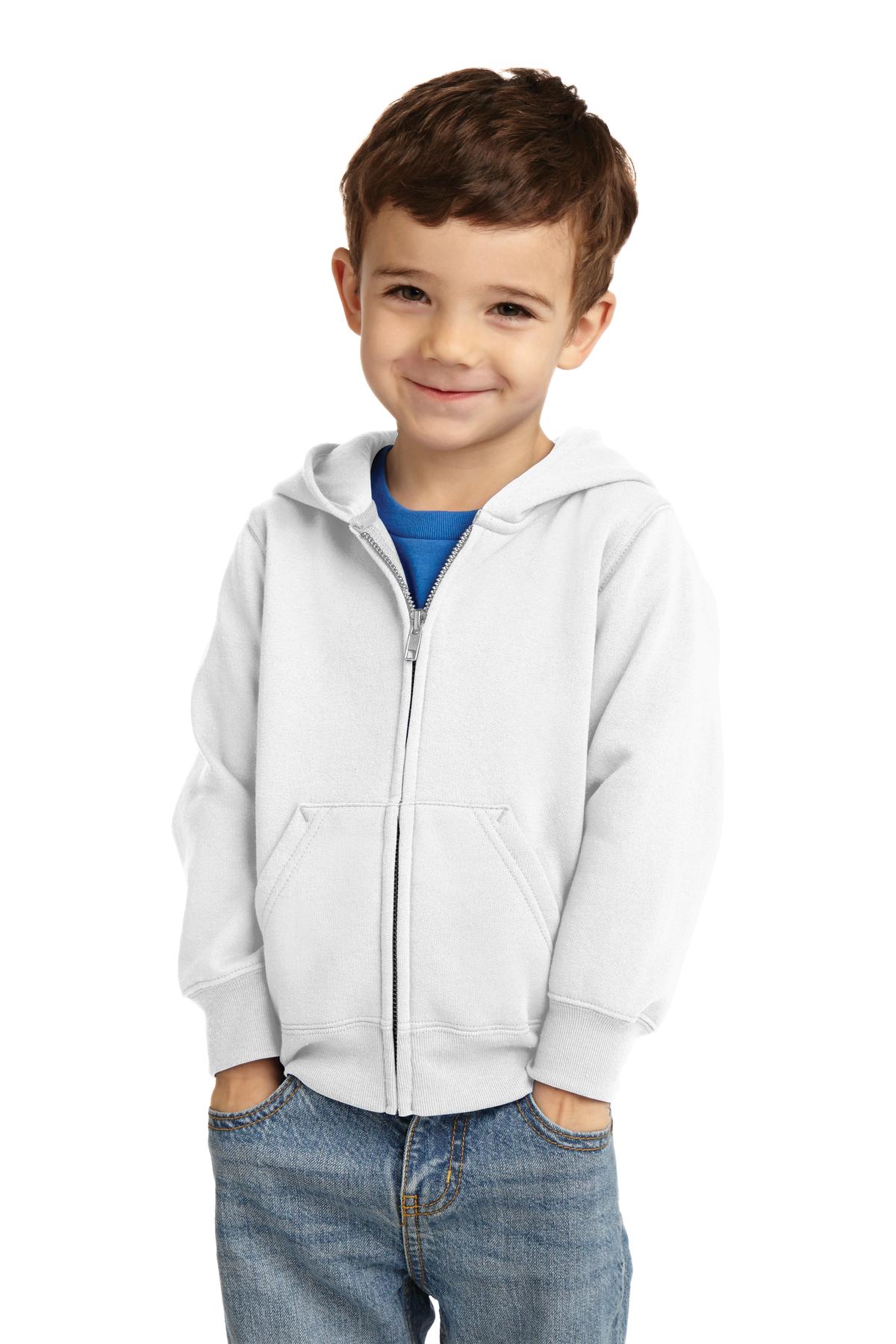 Port & Company Toddler Core Fleece Full-Zip Hooded Sweatshirt