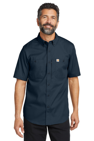 Carhartt Rugged Professional Series S/S Shirt-Navy-CT102537