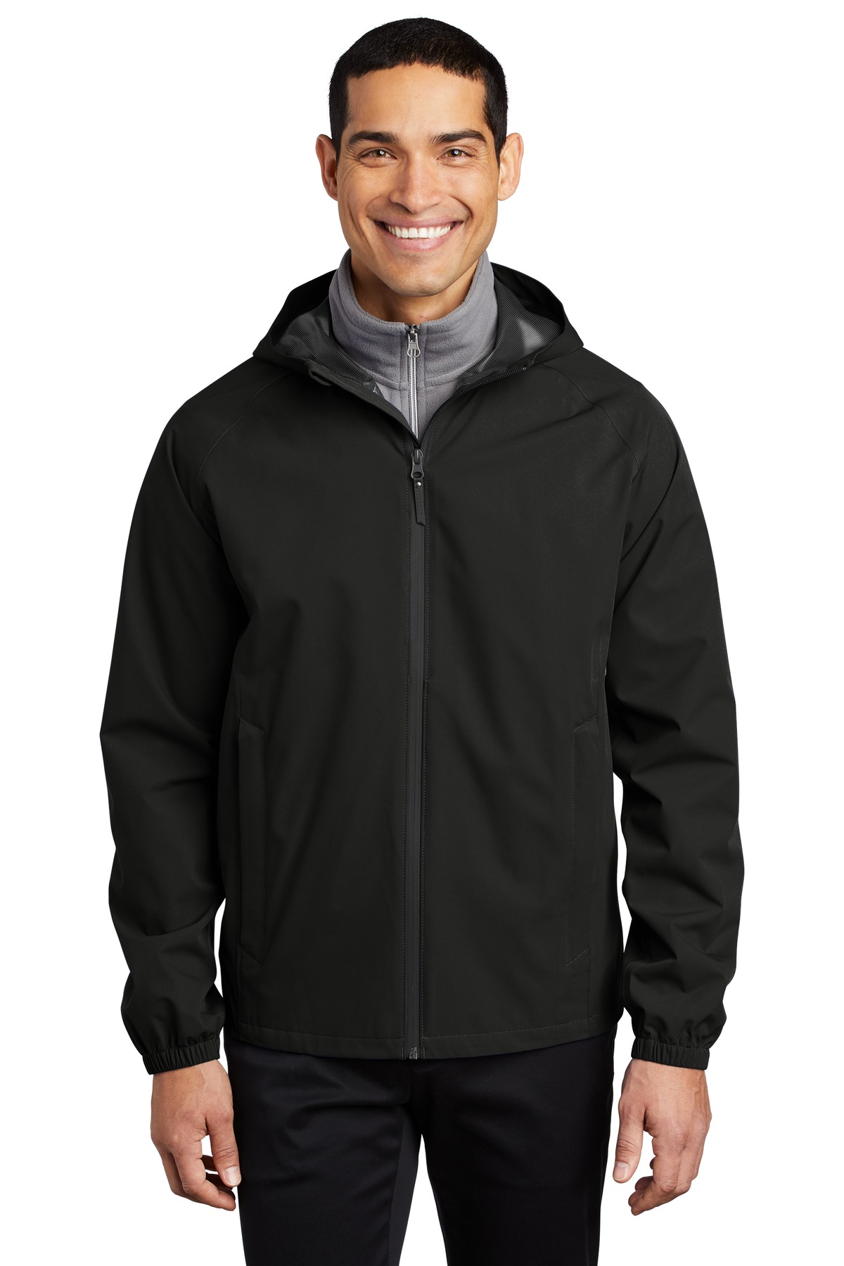 Essential Rain Jacket with left chest embroidered