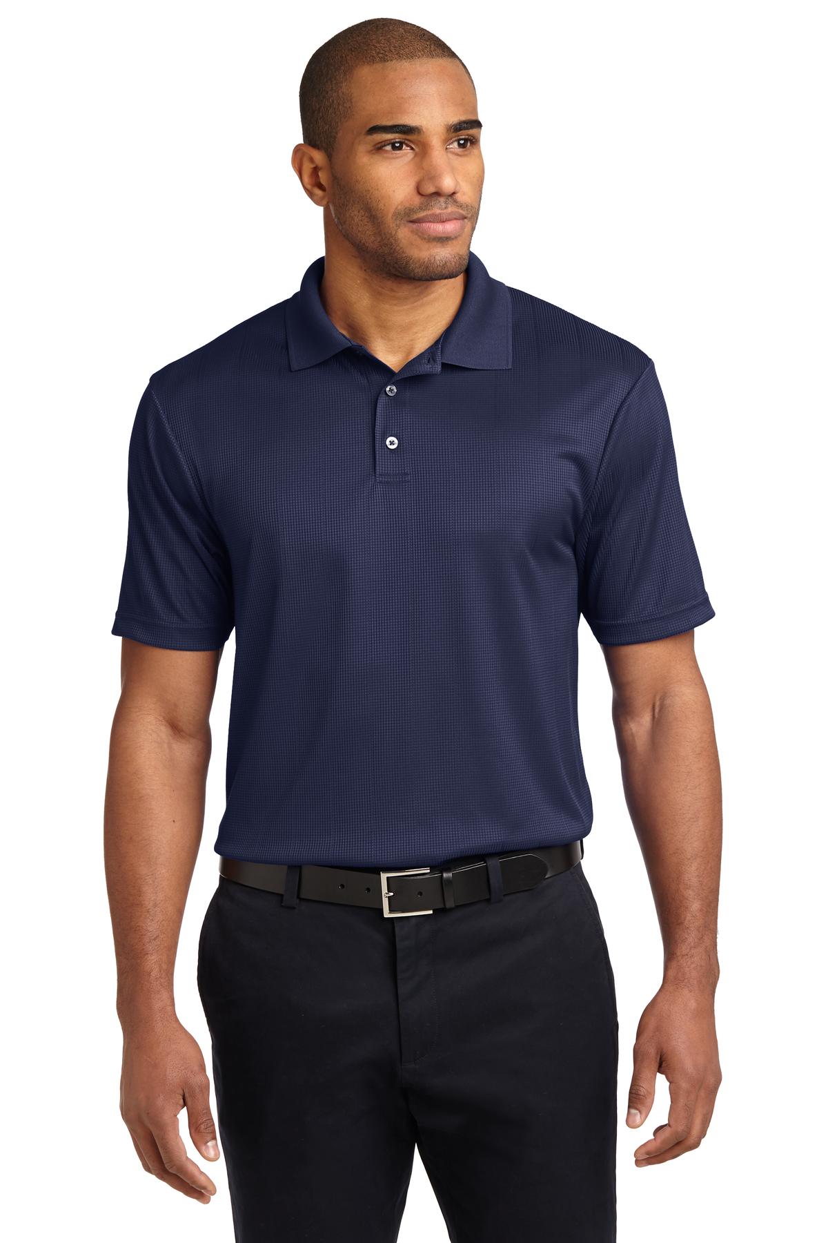 K528 Performance Fine Jacquard Polo