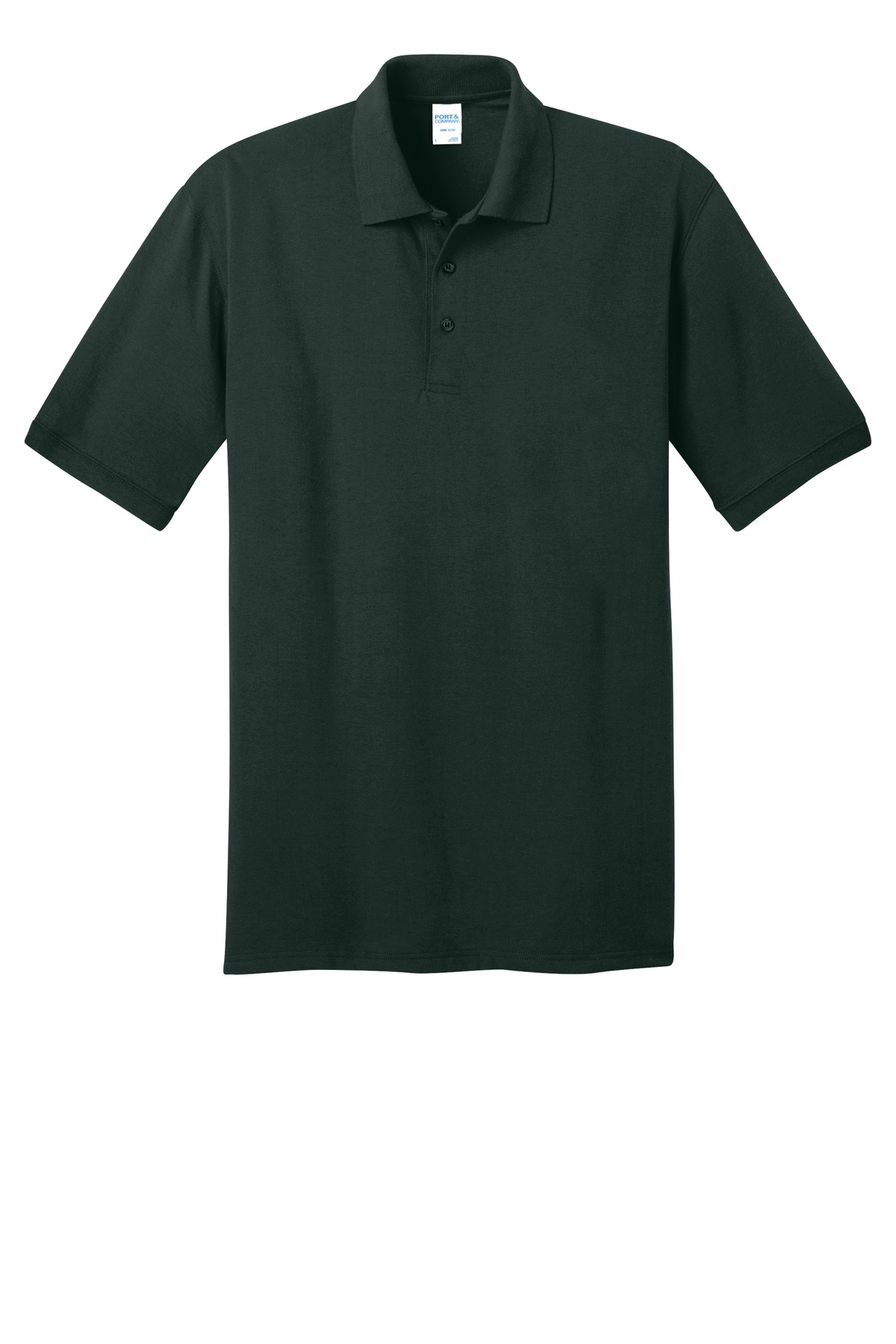 Port & Company Tall Dark Green Core Blend Jersey Knit Polo