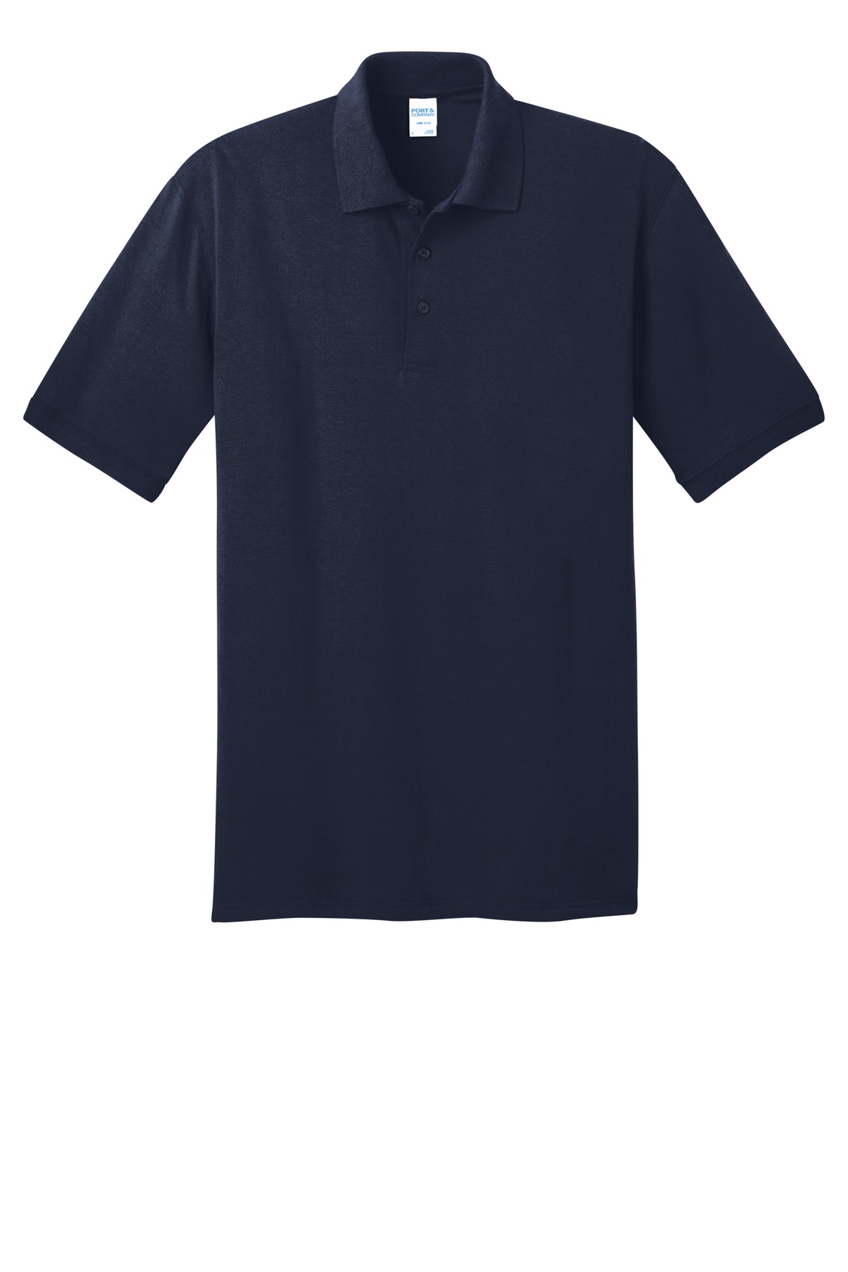 Port & Company Tall Navy Core Blend Jersey Knit Polo