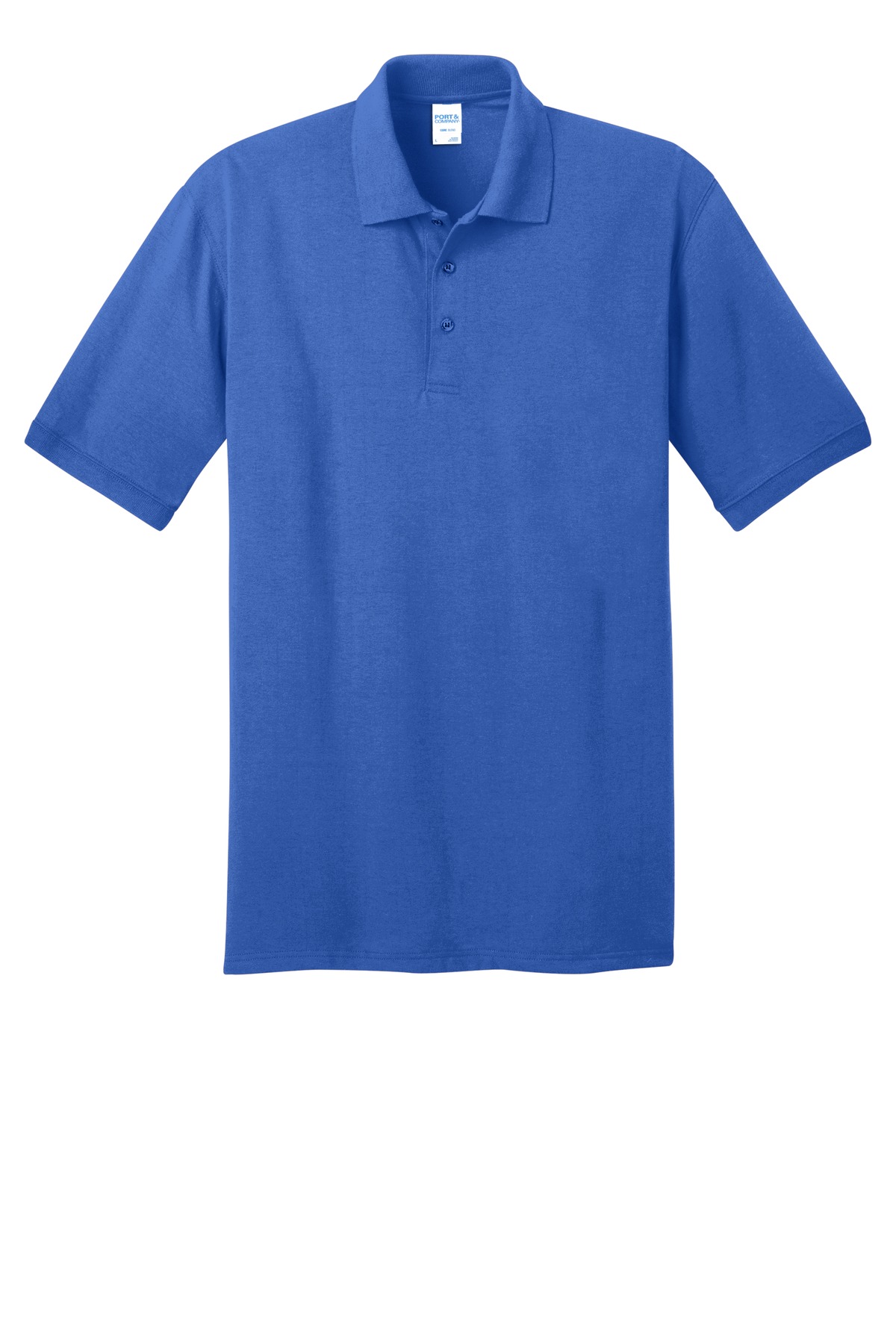 Port & Company Tall Royal Blue Core Blend Jersey Knit Polo