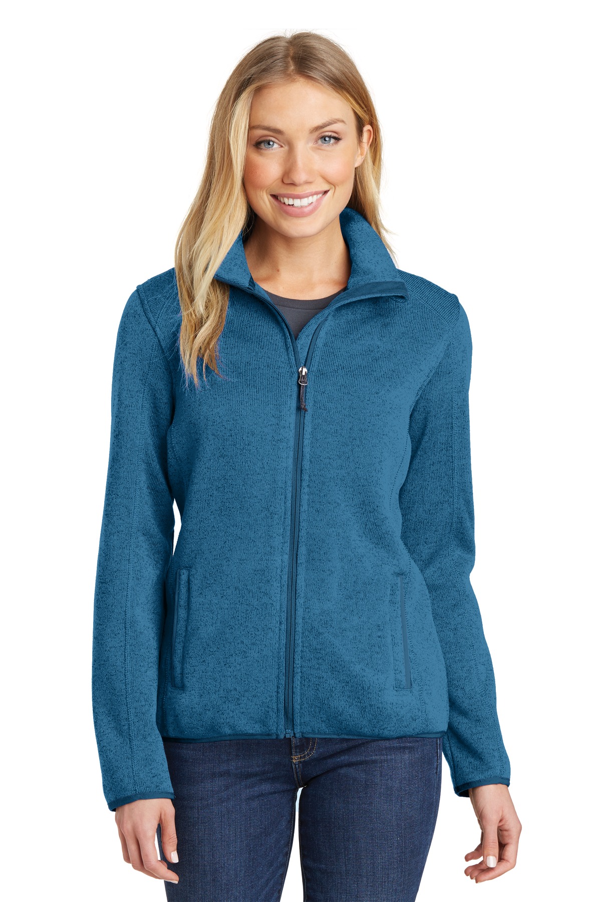 Ladies Sweater Fleece Jacket