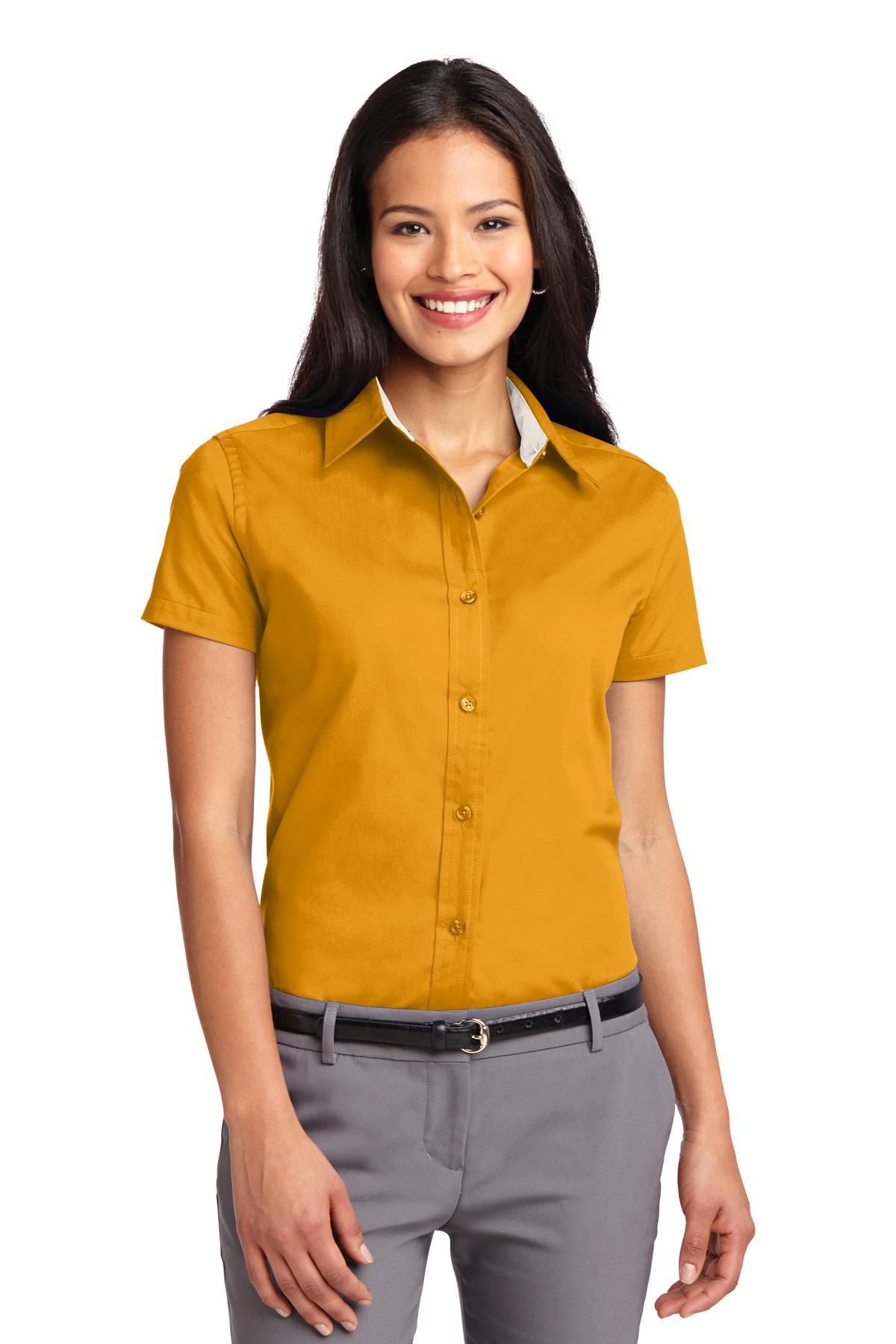 Ladies Short Sleeve Easy Care  Shirt
