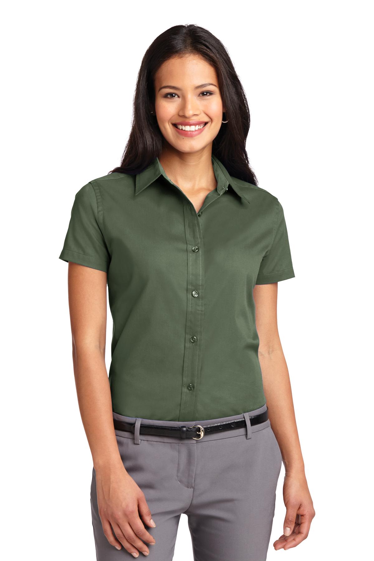 Ladies Short Sleeve Easy Care  Shirt