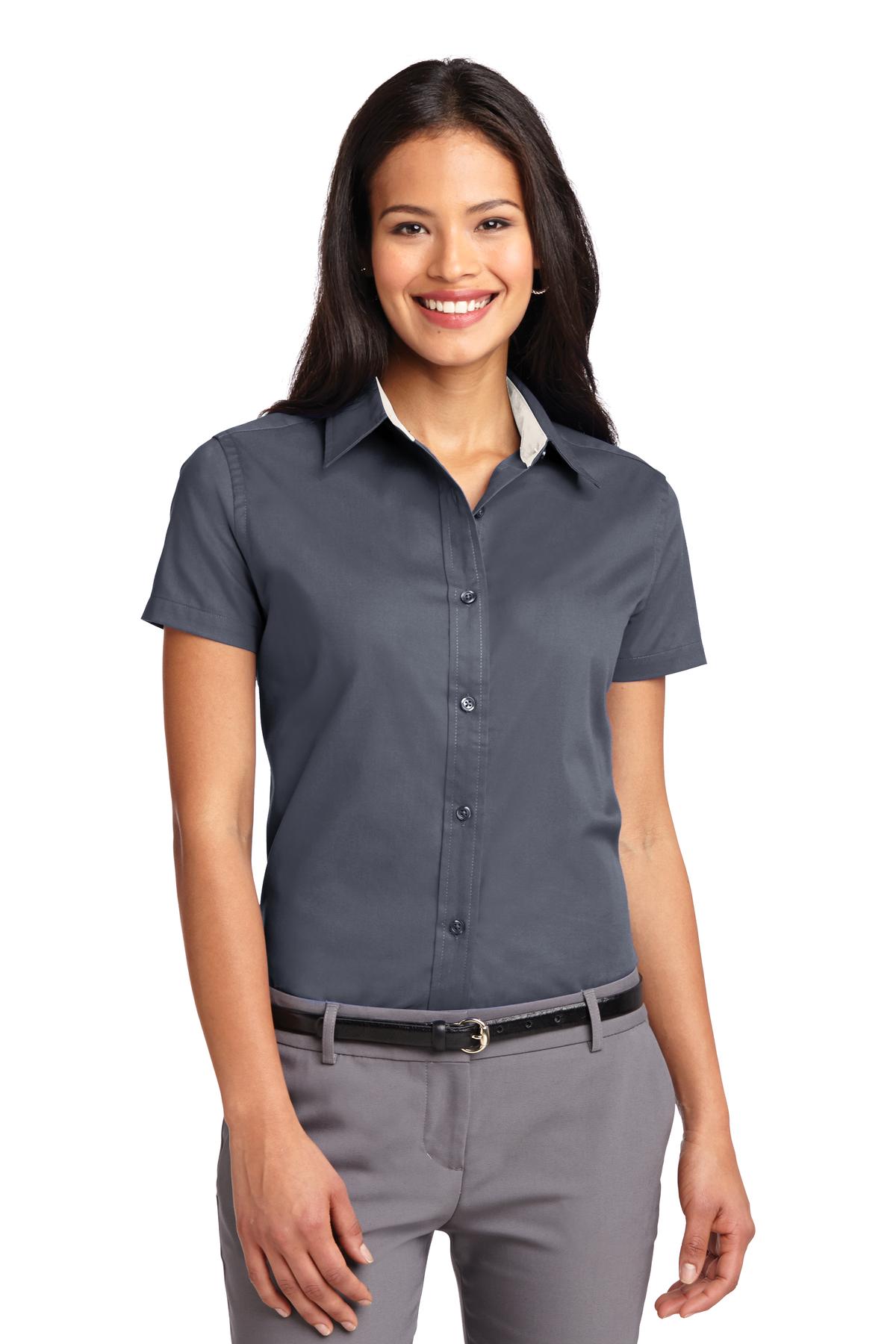 Ladies Short Sleeve Easy Care  Shirt