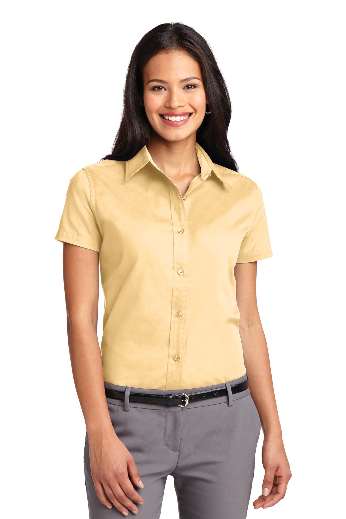Ladies Short Sleeve Easy Care  Shirt