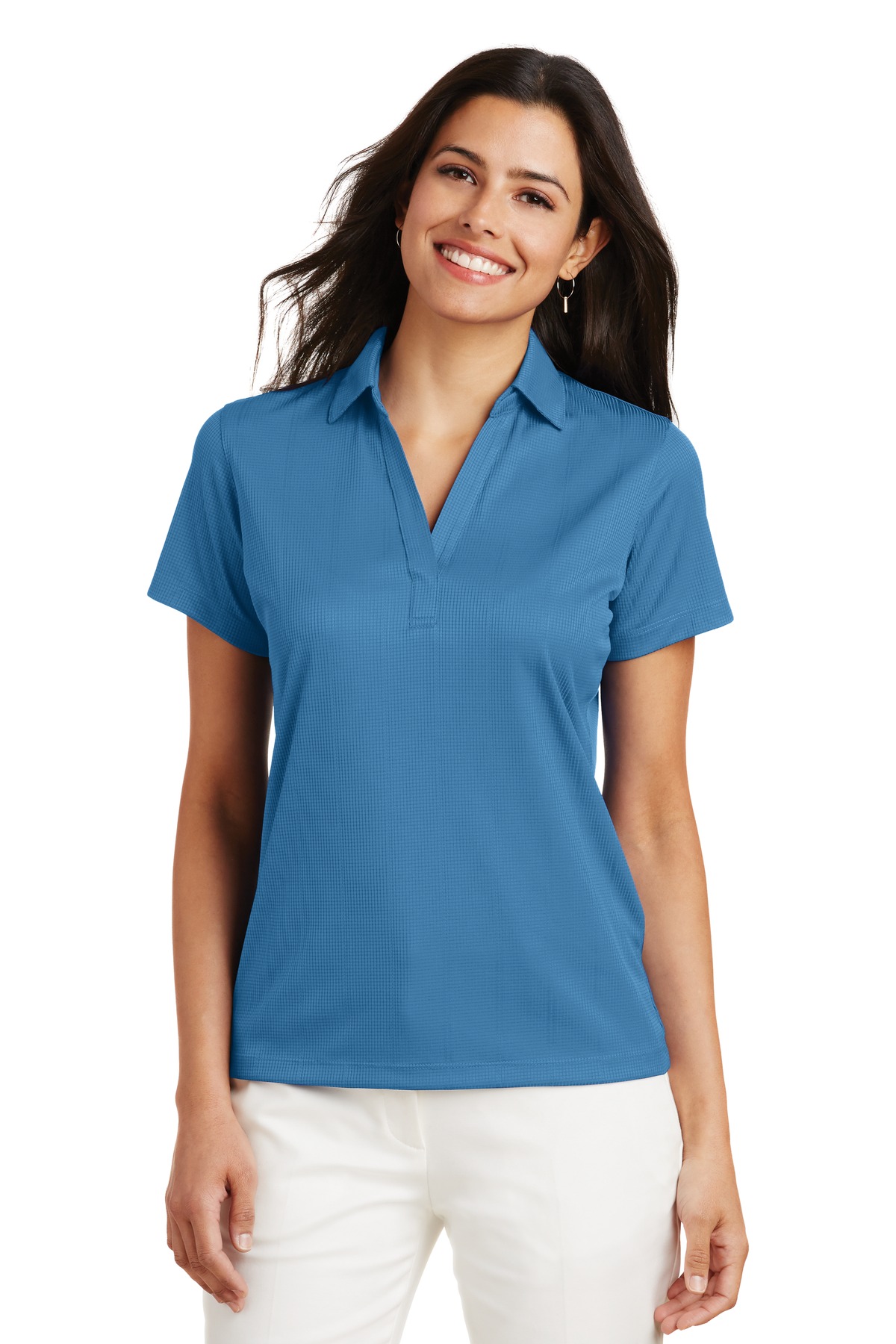 L528 Ladies Performance Fine Jacquard Polo
