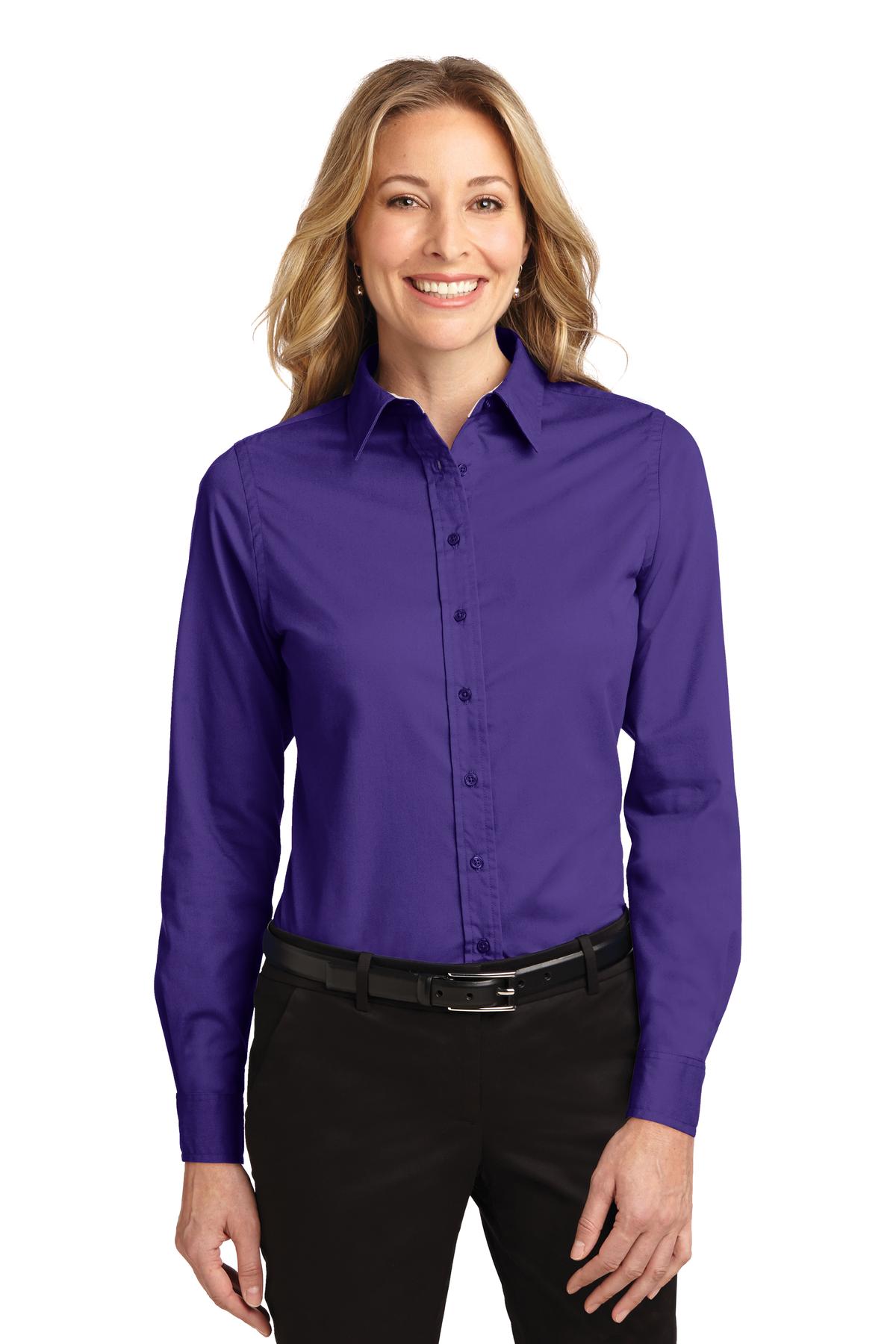 Ladies Long Sleeve Easy Care Shirt