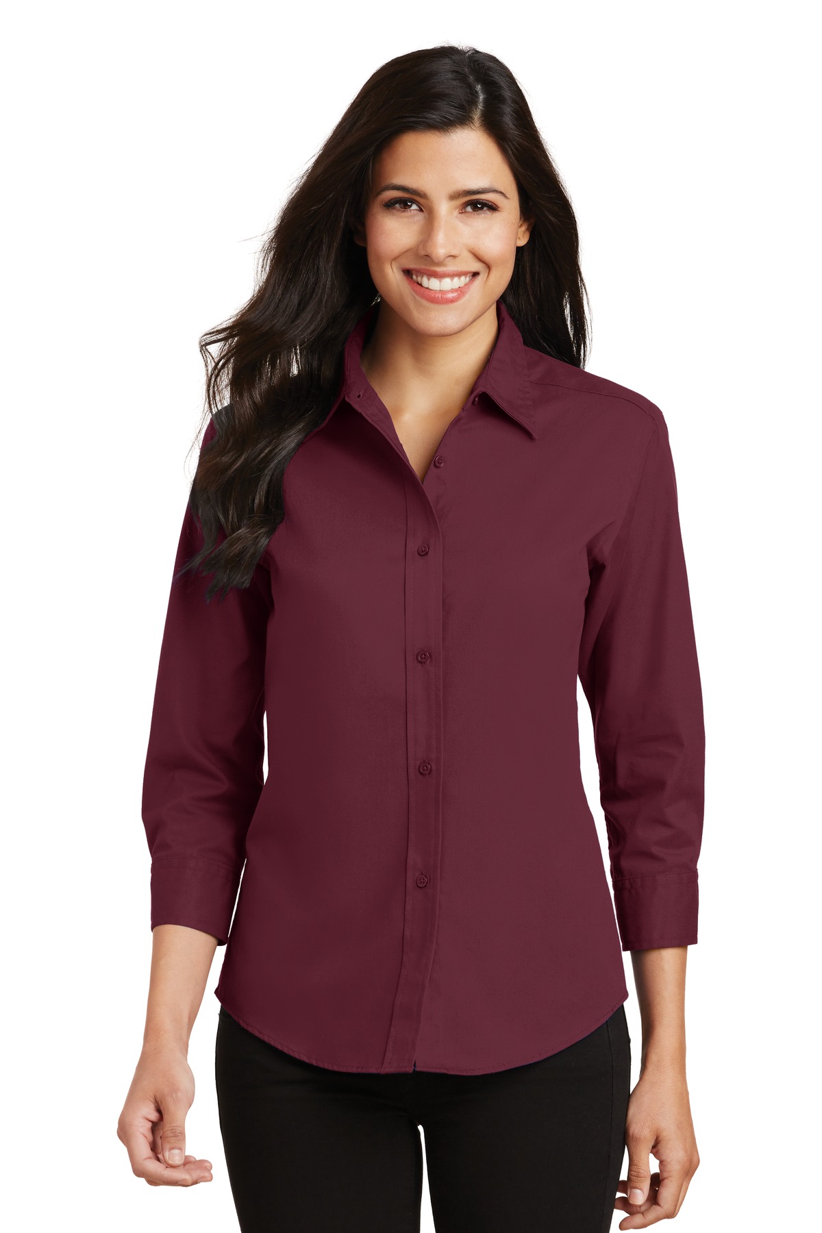 Ladies 3/4-Sleeve Easy Care Shirt