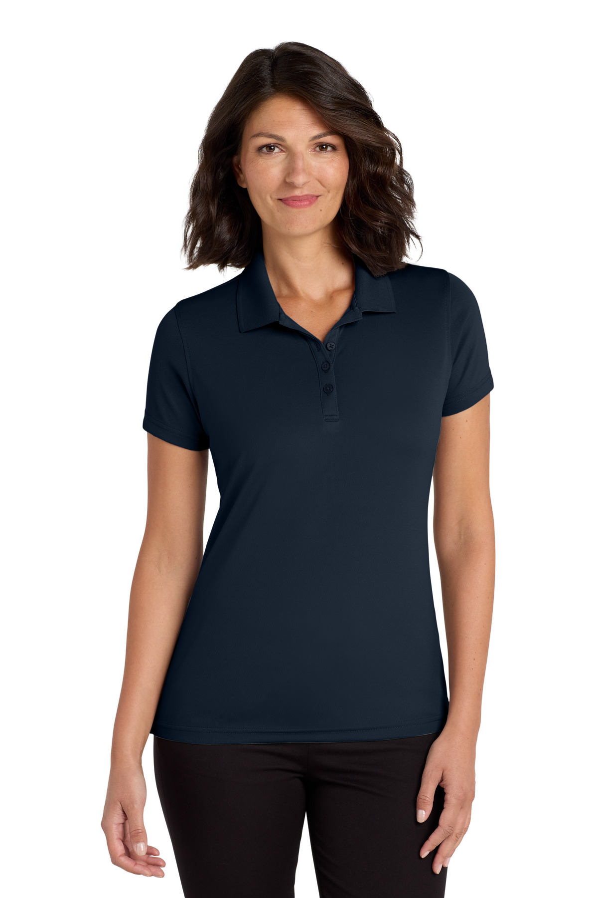 Ladies Dry Zone UV Micro-Mesh Polo with left chest embroidered