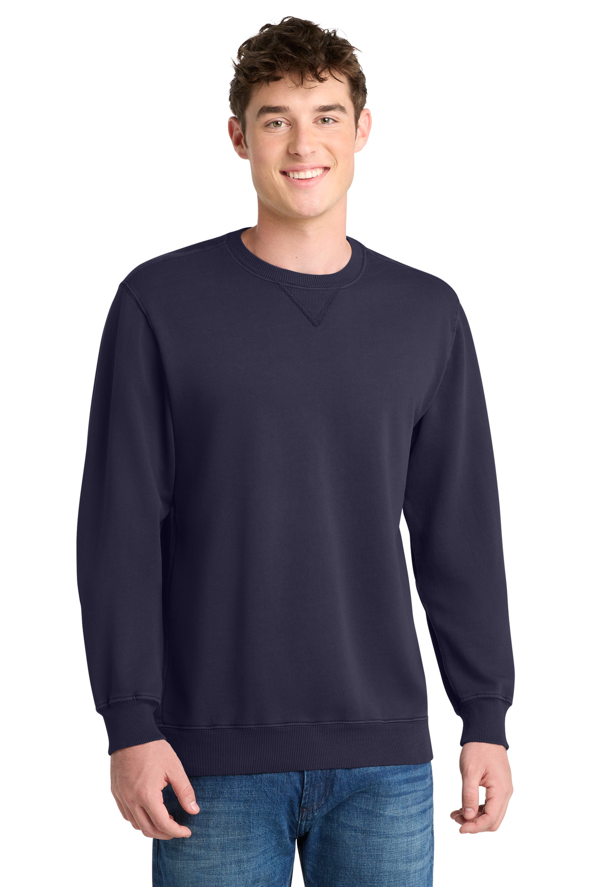 PC098 Port & Company Beach Wash Garment-Dyed Crewneck Sweatshirt PC098