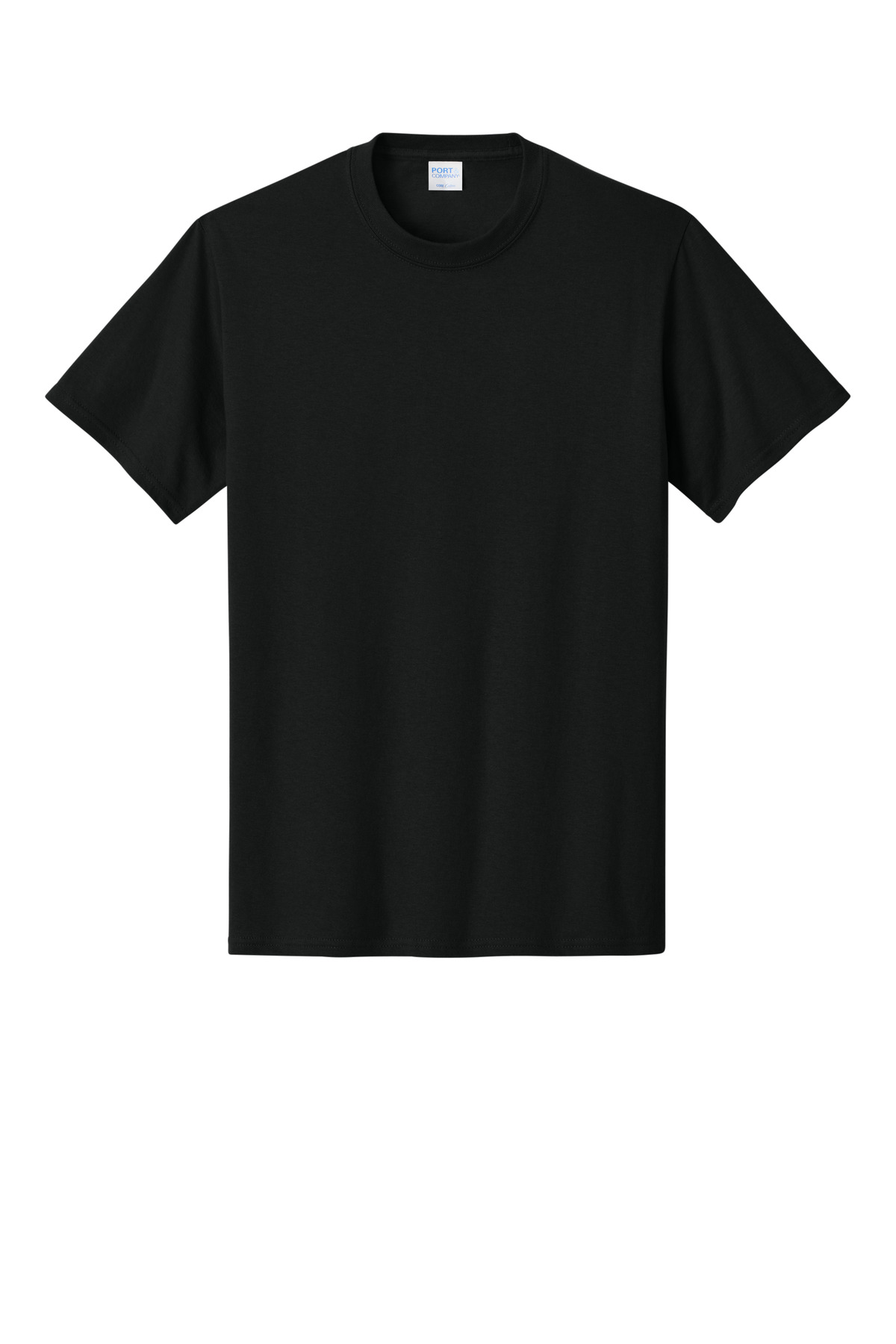 Port & Company Tall Core Black Cotton Tee