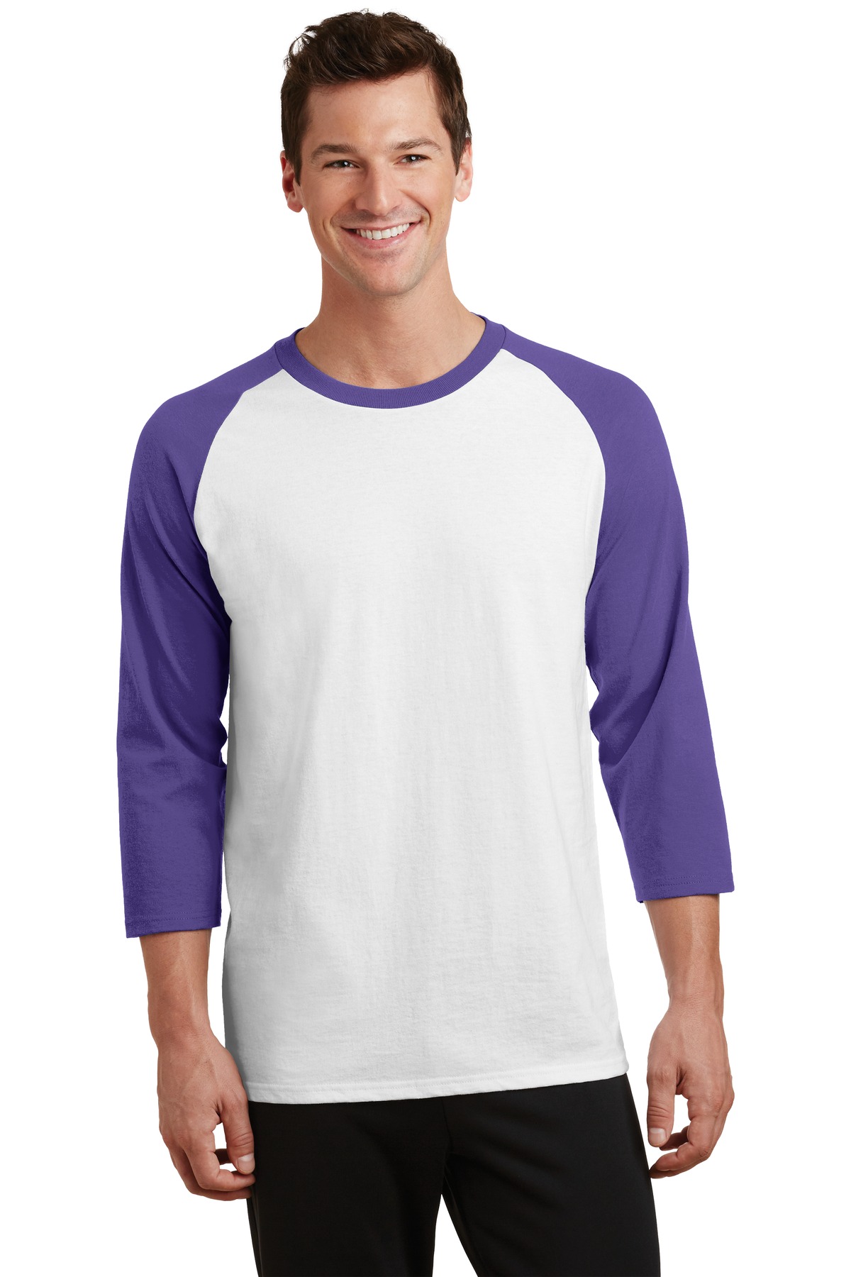 Port & Company Core Blend 3/4-Sleeve Raglan Tee