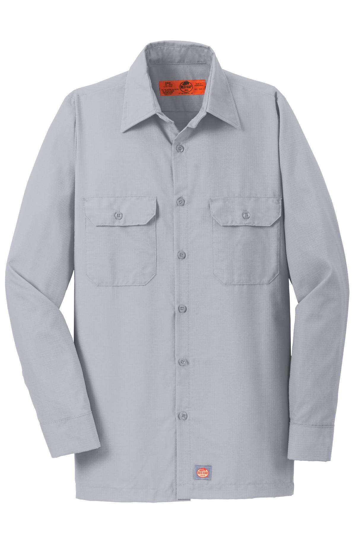 SY50 Red Kap Long Sleeve Solid Ripstop Shirt.