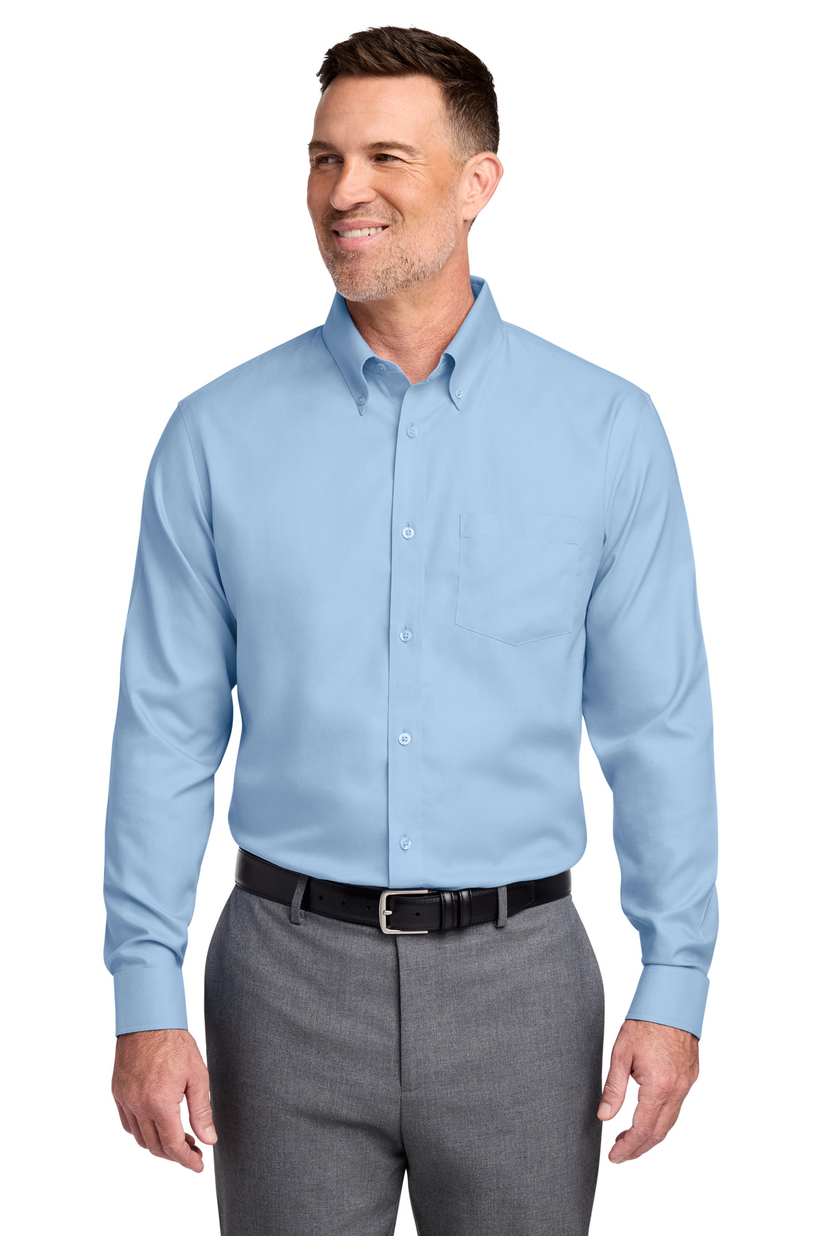 TALL Brooks Brothers Wrinkle-Free Stretch Nailhead Shirt TBB18002 w/ left chest embroidery