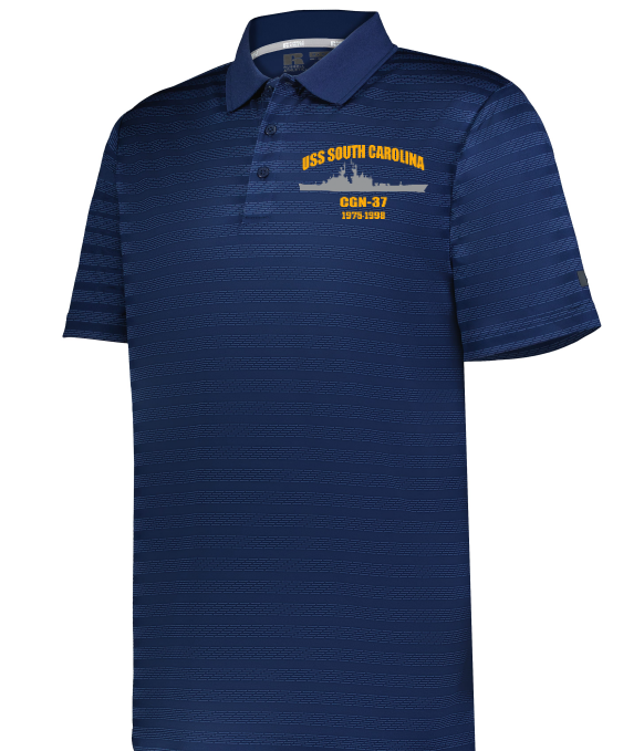 Embroidered SIDELINE STRIPED POLO