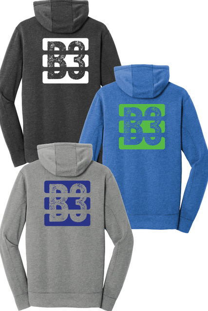 Tri-Blend Fleece Pullover Hoodie