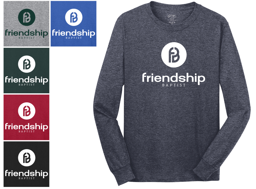 1. PC54LS Port & Company Long Sleeve Core Cotton Tee