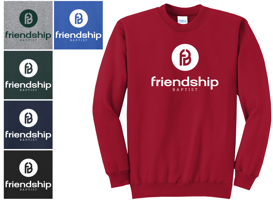1. PC78 Port & Company Core Fleece Crewneck Sweatshirt