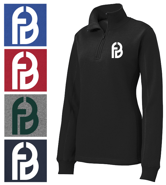 3. LST253 Sport-Tek Ladies 1/4-Zip Sweatshirt