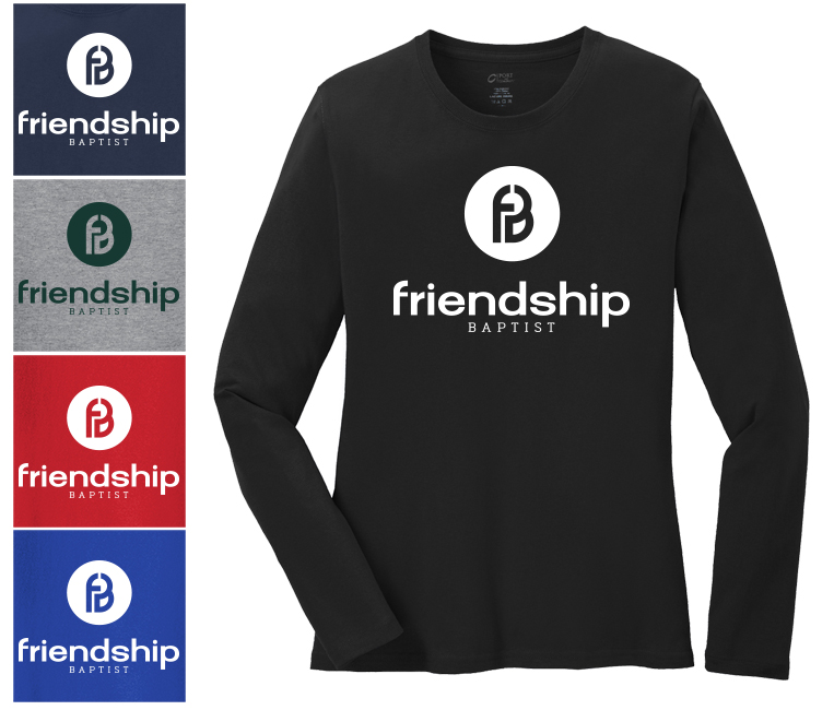 1. PLC54LS Port & Company Ladies Long Sleeve Core Cotton Tee