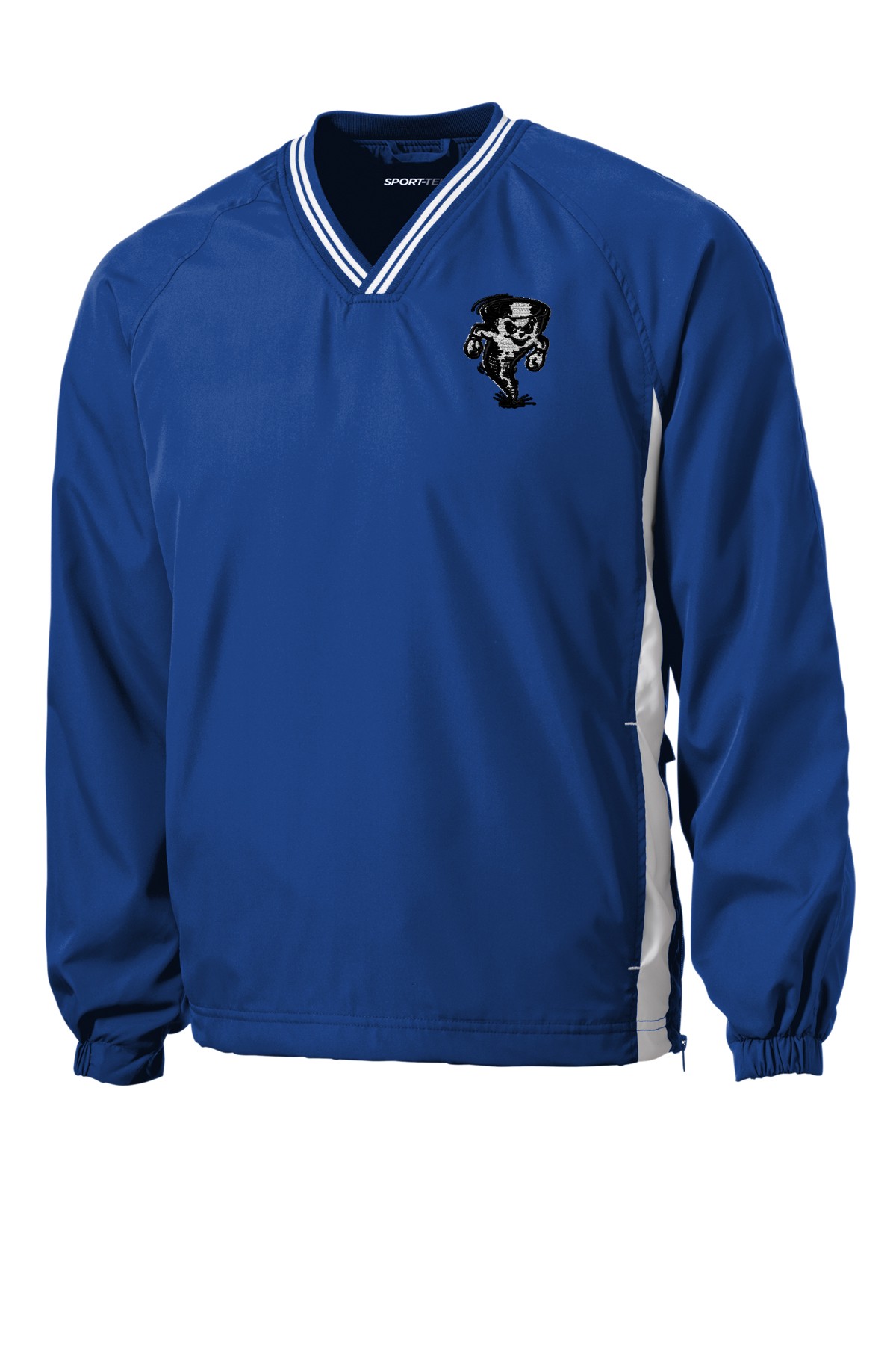3. JST62 Tipped V-Neck Raglan Wind Shirt