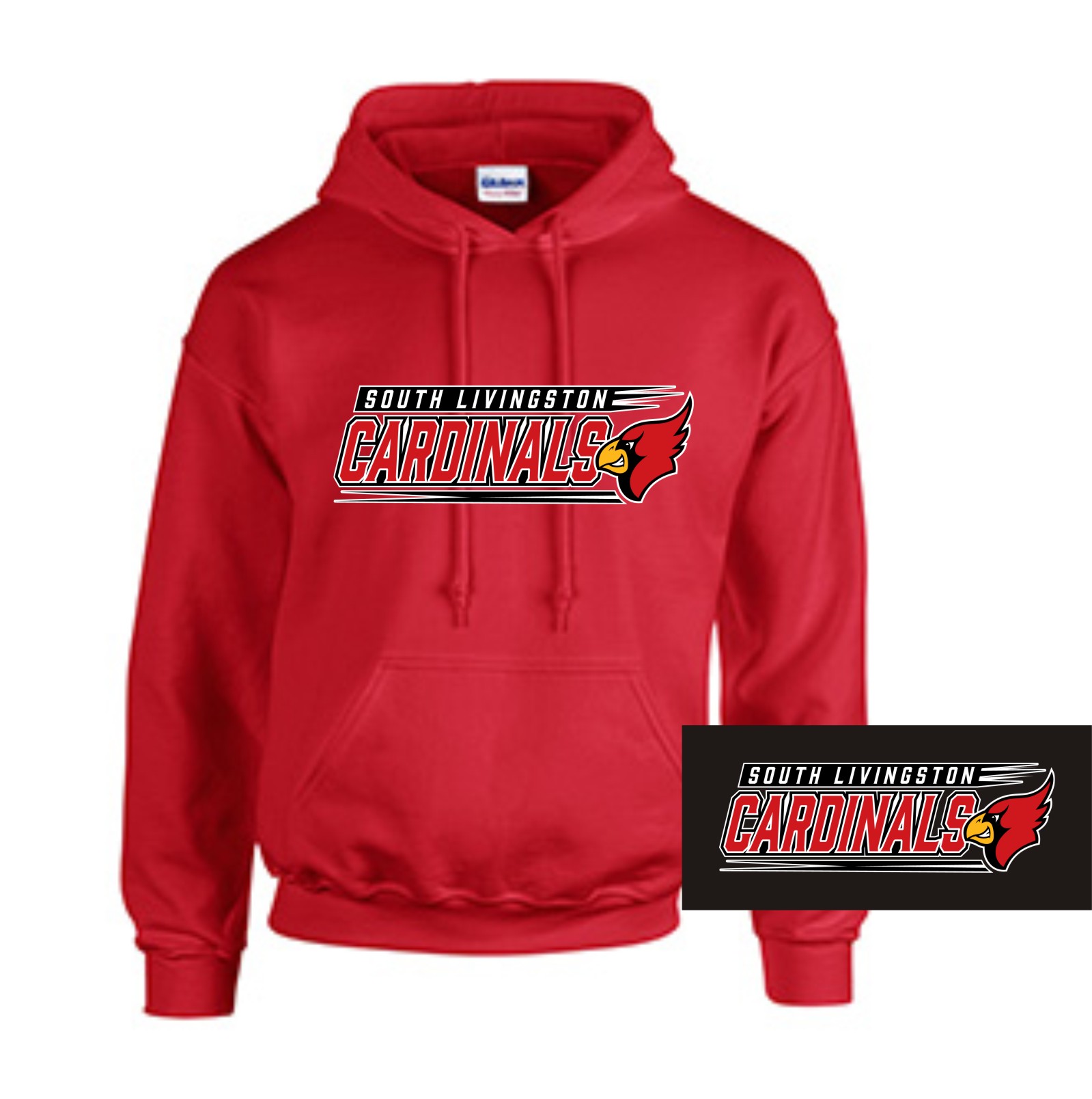 2. 18500 Heavy Blend Hooded Sweatshirt