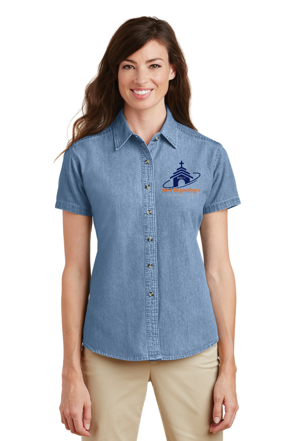 Women s Short Sleeve Value Denim Shirt
