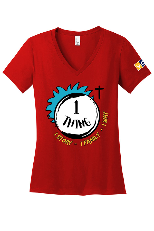 DISTRICT V NECK TEE