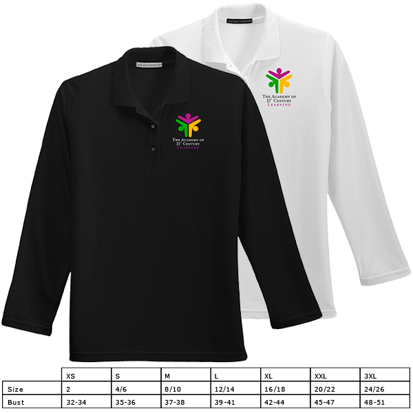 LADIES L/S POLO(click picture for larger image)