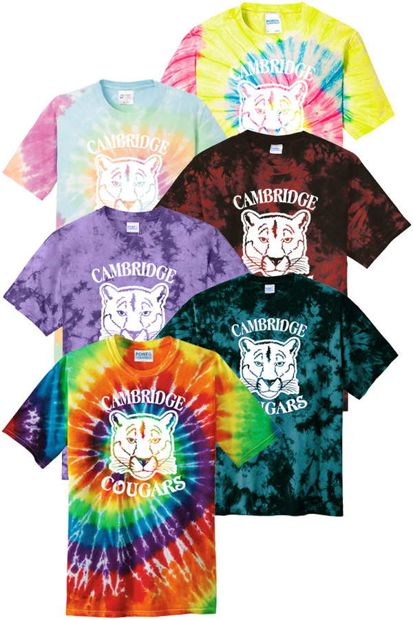 PORT NEON RAINBOW TIE DYE TEE