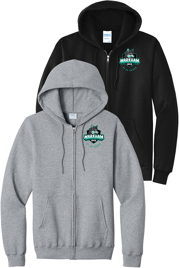 PC78ZH FULL ZIP HOODED SWEATSHIRT SPICE