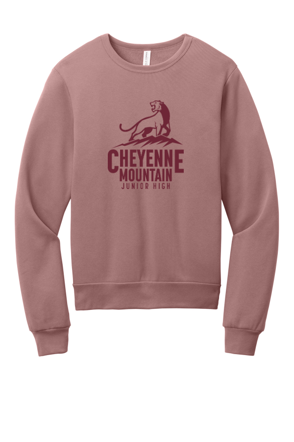 Mauve Lightweight Fleece Crewneck Sweatshirt
