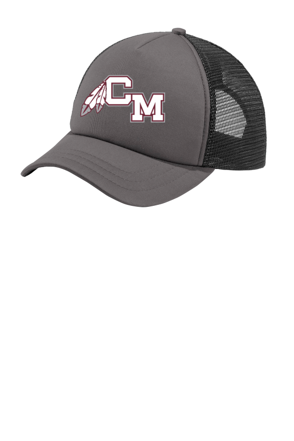 5-Panel Twill Foam Trucker Cap with embroidery