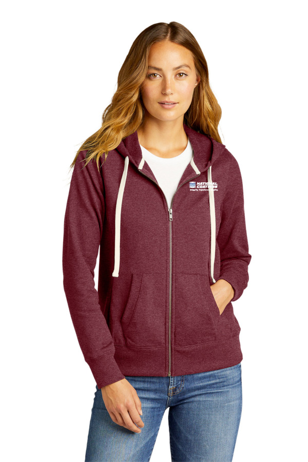 District Ladies Re-Fleece Full-Zip Hoodie DT8103