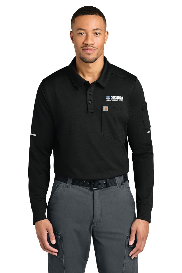 NEW! Carhartt FLD & RSCU Long Sleeve Polo CTC16129