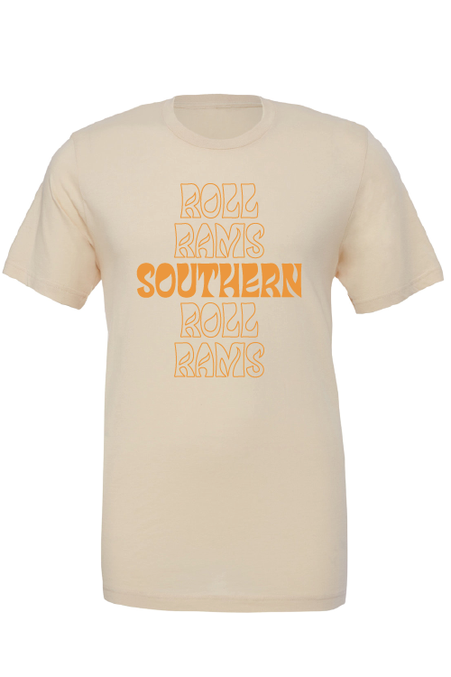 A) Bella + Canvas Unisex Jersey T-Shirt, Soft Cream