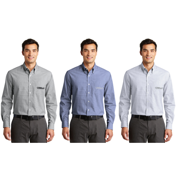 Men's Plaid Button-Down Shirt