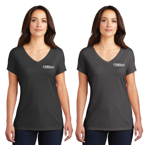 Ladies District Perfect Tri V-neck Tee