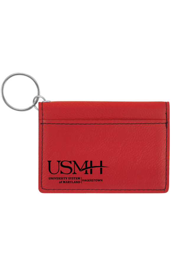 Leatherette Key Chain ID Holder